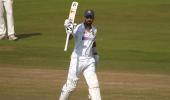 PIX: Rahul hits ton in warm-up tie; Rohit, Pujara fail