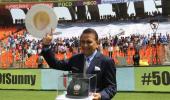 PIX: BCCI felicitates Gavaskar with special India cap