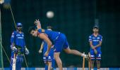 Arjun Tendulkar hits first nets session with MI