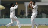 Ashwin goes past Harbhajan with 418 Test wickets