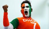 PIX: Dubai fan fare as India take on Pakistan