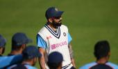 Kohli & Co practice at Old Trafford