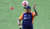 Football fever hits the Indian cricket team