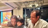 Azhar rings in birthday with Sania and Family