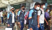 India U-19 heroes arrive from Caribbean