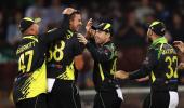 Hazlewood shines as Australia beat SL in rain-hit T20