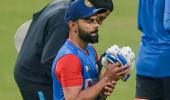 PIX: Kohli sharpens batting skills at India practice