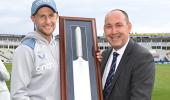 Joe Root honoured with silver bat