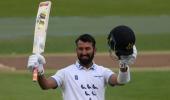 Pujara continues dream with 3rd double ton for Sussex