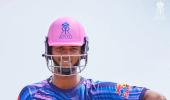 Rajasthan Royals train in pink and blue