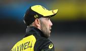 Maxwell fractures leg in 'freak accident'