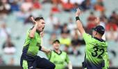 PHOTOS: Ireland upset England in rain-hit match