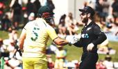 PIX: NZ's guard of honour for Australia captain Finch