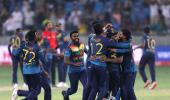 Lanka's ousted president lauds Asia Cup champs