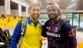 When Samson Caught Up With 'Vathi' Dhoni