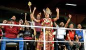 SEE: 'Goddess' At CSK-RCB Game!