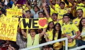 PIX: Eden turns yellow as fans bid 'farewell' to Dhoni