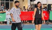 Anushka-Virat Show Off Badminton Skills