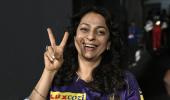 Juhi All Smiles As KKR Win!