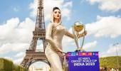 What's Urvashi Rautela doing with World Cup Trophy?