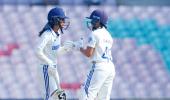 PIX: Shubha, Jemimah lead charge vs England on Day 1