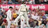 Rain leaves Khawaja stranded on 195, Aus in command