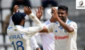 Milestone man Ashwin spins out Windies on Day 1