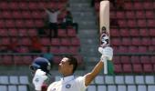 PIX: Jaiswal hits century on debut; India in control