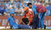 Blow for India: Gill retires hurt on 79