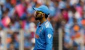 Why did Kohli rush back to the dugout?