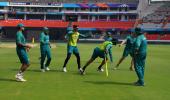 Net bowler Nishanth stands out during Pak's training