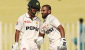 Saim, Saud rescue Pakistan on Day 1 vs Bangladesh