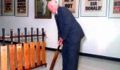 Bradman's 'baggy green' worn vs India breaks record