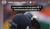 Reddy's viral social media tribute to Siraj