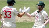 Warner Bids Adieu With 57; Aussies Win