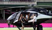 SEE: Warner Lands At SCG In Helicopter!