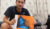 SEE: Kuldeep's Ram, Hanuman Portraits