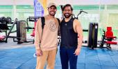 Umesh Catches Up With 'Legend' Dhoni