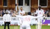 PICS, Eng vs WI, 1st Test, Day 2: Root, Brook hit 50s