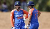 PIX: India crush B'desh, enter Women's Asia Cup final