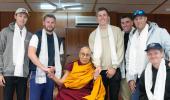 England players meet the Dalai Lama in Dharamsala