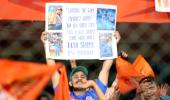 Rohit Fans Stand Out Among Orange Army