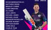 Scotland announce T20 World Cup squad