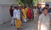 SEE: Gambhir Visits Maa Pitambara Temple