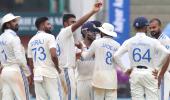 PIX: Ashwin shines as dominant India trounce B'desh