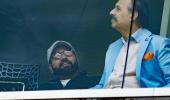 Surprise! Rohit makes unexpected appearance at Oval