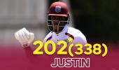 Windies draw with New Zealand after Greaves double ton