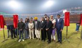 Yuvraj, Harmanpreet stands unveiled at New PCA Stadium