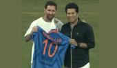 PIX: When Messi met Tendulkar