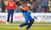 PIX: Abhishek slams India's 2nd fastest T20I century!